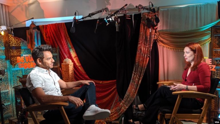 Eugenio Derbez Built a Comedy Empire in Two Languages Eugenio Derbez during a television interview